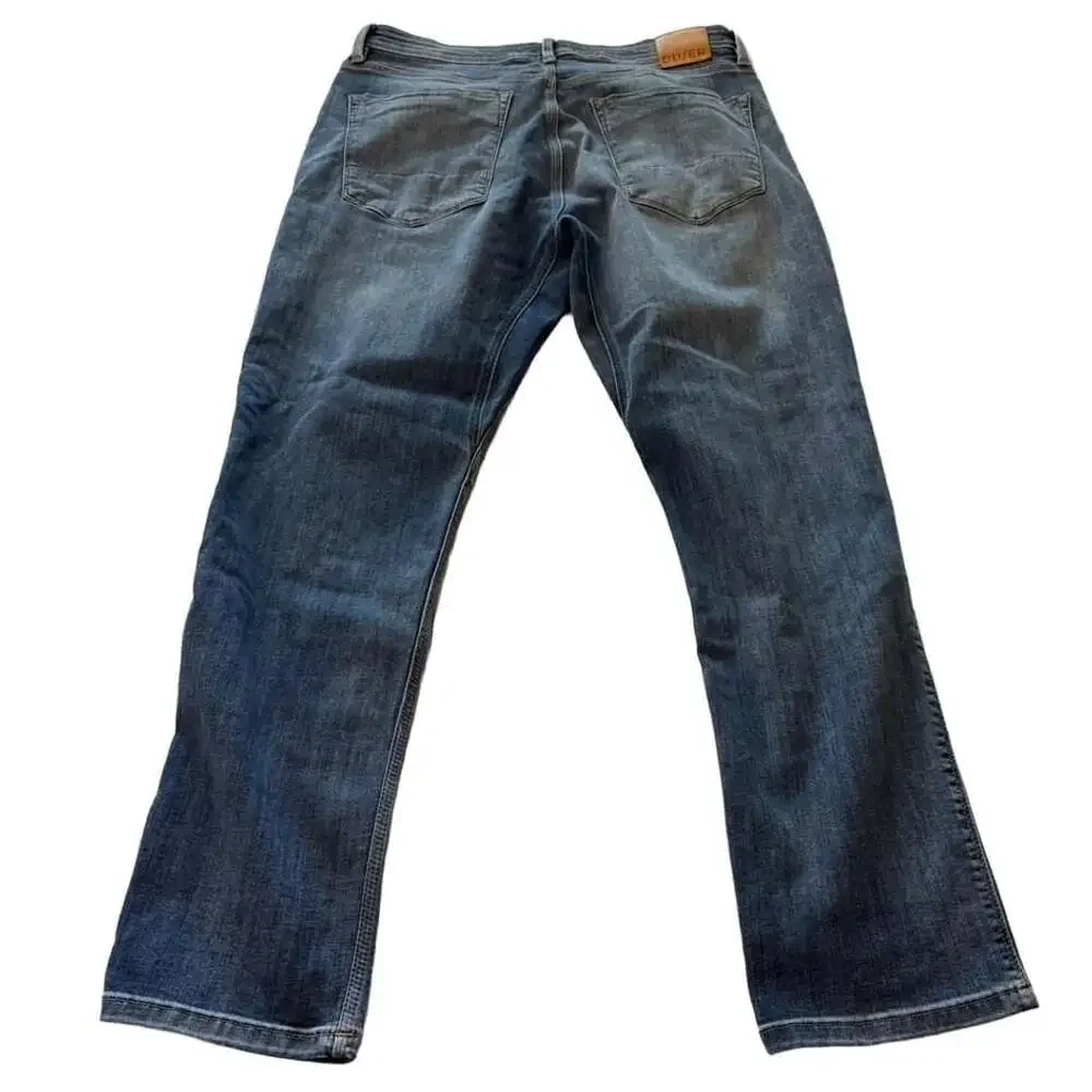 Du/Er Jeans Size 36x32 Blue Denim Stretch Straight Leg